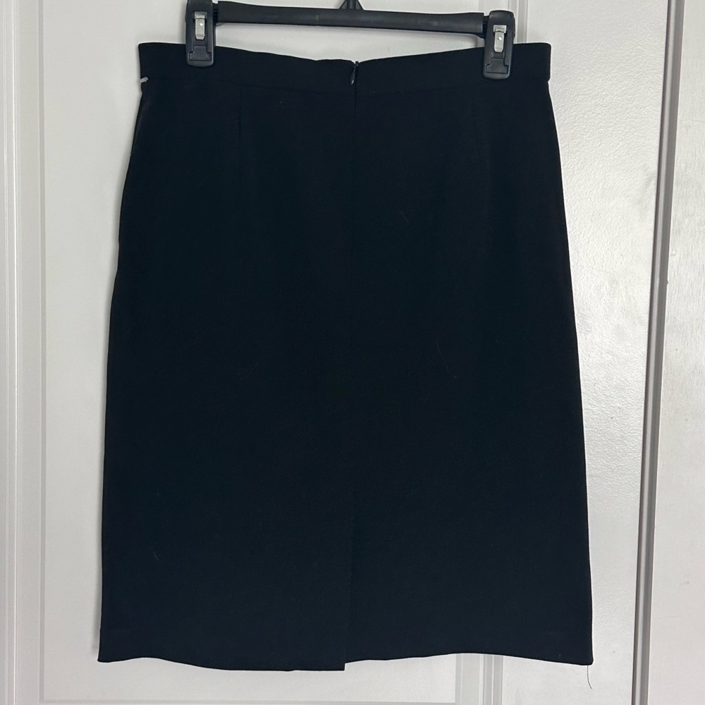 Dressbarn Elegant Black Pencil Skirt Size 8
